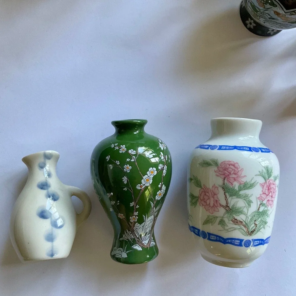 13pc VTG Franklin Mint Treasures of Imperial Dynasties Japan Mini Porcelain Vase